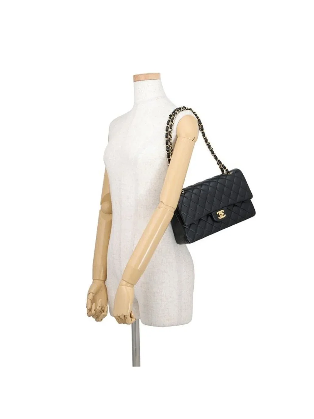 Chanel Chain Shoulder Bag Quilted 25 CC Logo Lambskin Double